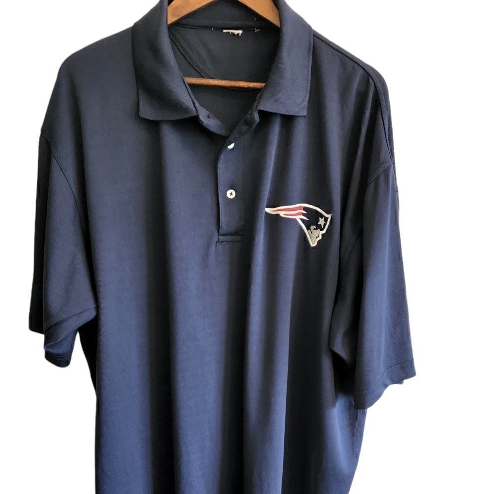 ‎Blue Men's Patriots Golf Polo Shirt